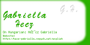 gabriella hecz business card